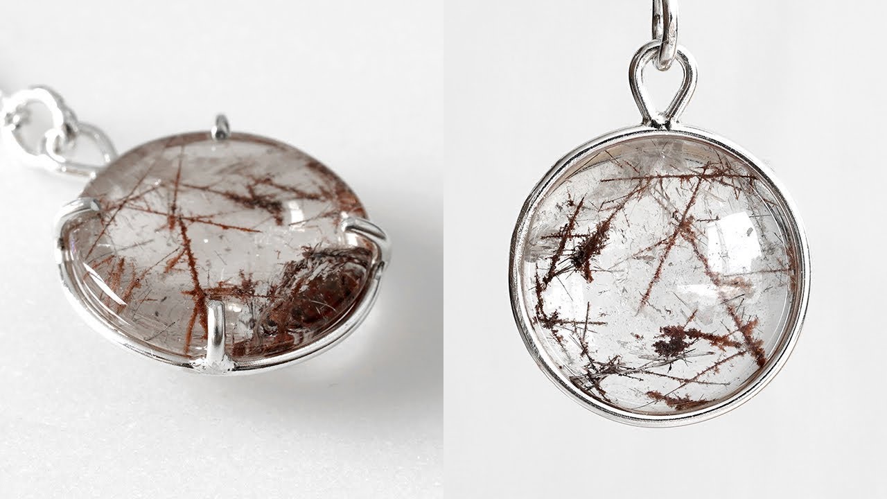 Making Prong Setting Necklace with Rutilated Quartz, Craftmanship Process