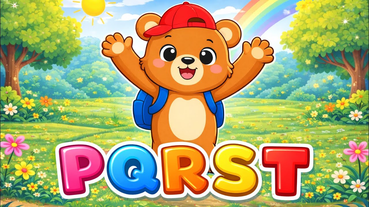 ABC Song P to T with Kimo the Bear 🧸 | Learn Letters for Kids | Alphabet Song