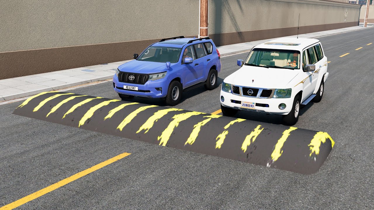 Speeding over speed bumps | #37 BeamNG drive