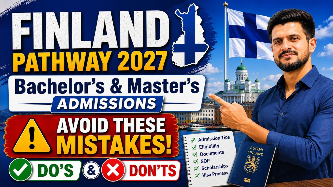 Don't Apply Without Watching!🚨Study in Finland 2026 | Finland Pathway Admission Explained | Finland