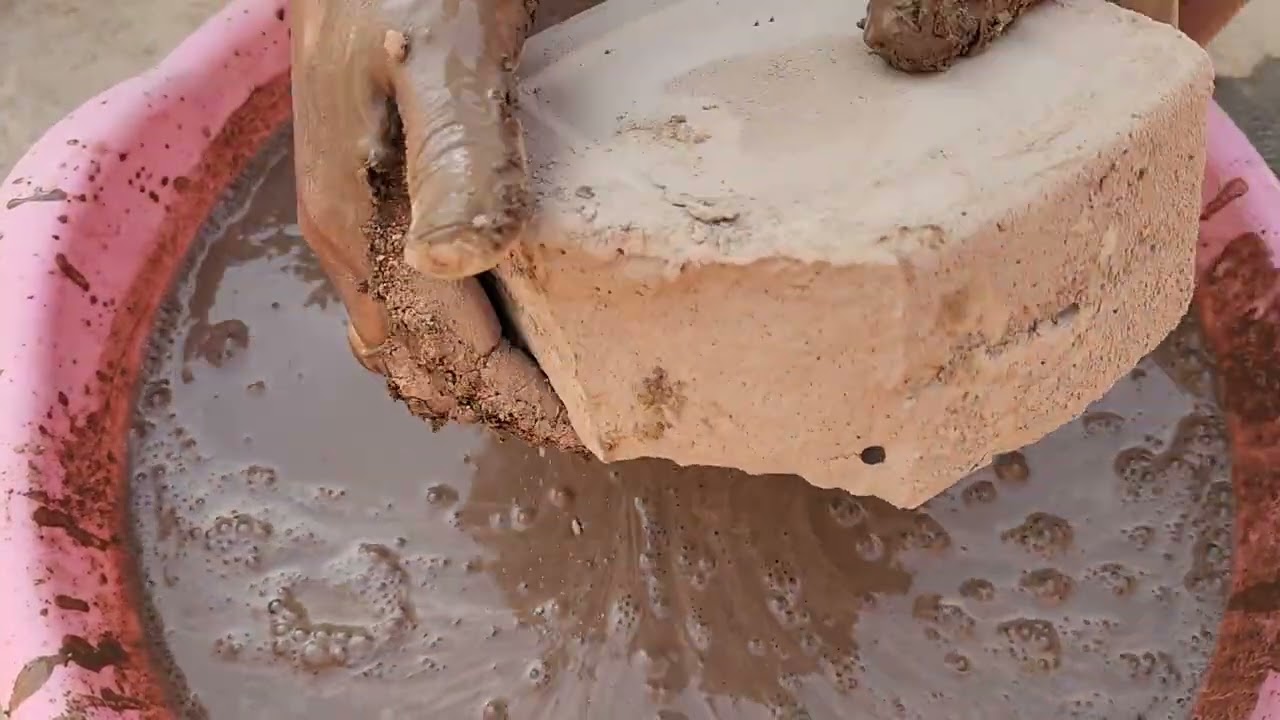 Pure mud water crumbling | KHSH ASMR