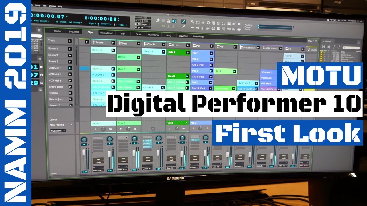 NAMM 2019: MOTU Digital Performer 10 (DP 10) DAW | SYNTH ANATOMY