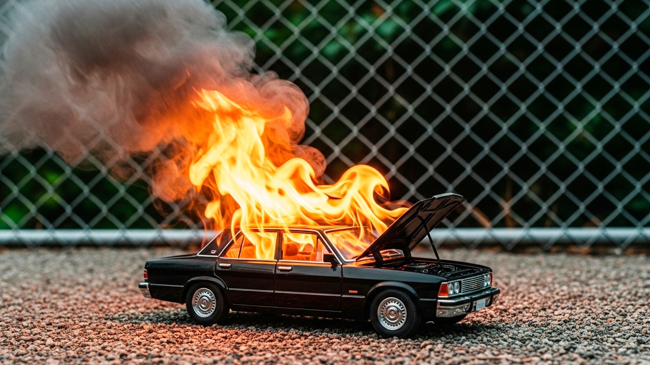 Satisfying Diecast Car Crash Compilation – Fire Experiments & Total Destruction