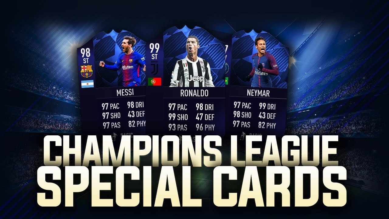 CHAMPIONS LEAGUE SPECIAL CARDS IN FIFA 19!!!!
