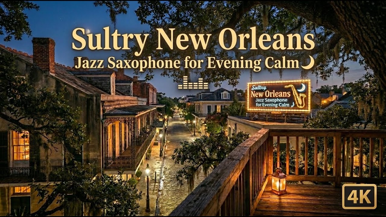 Sultry New Orleans Jazz Saxophone for Evening Calm 🌙