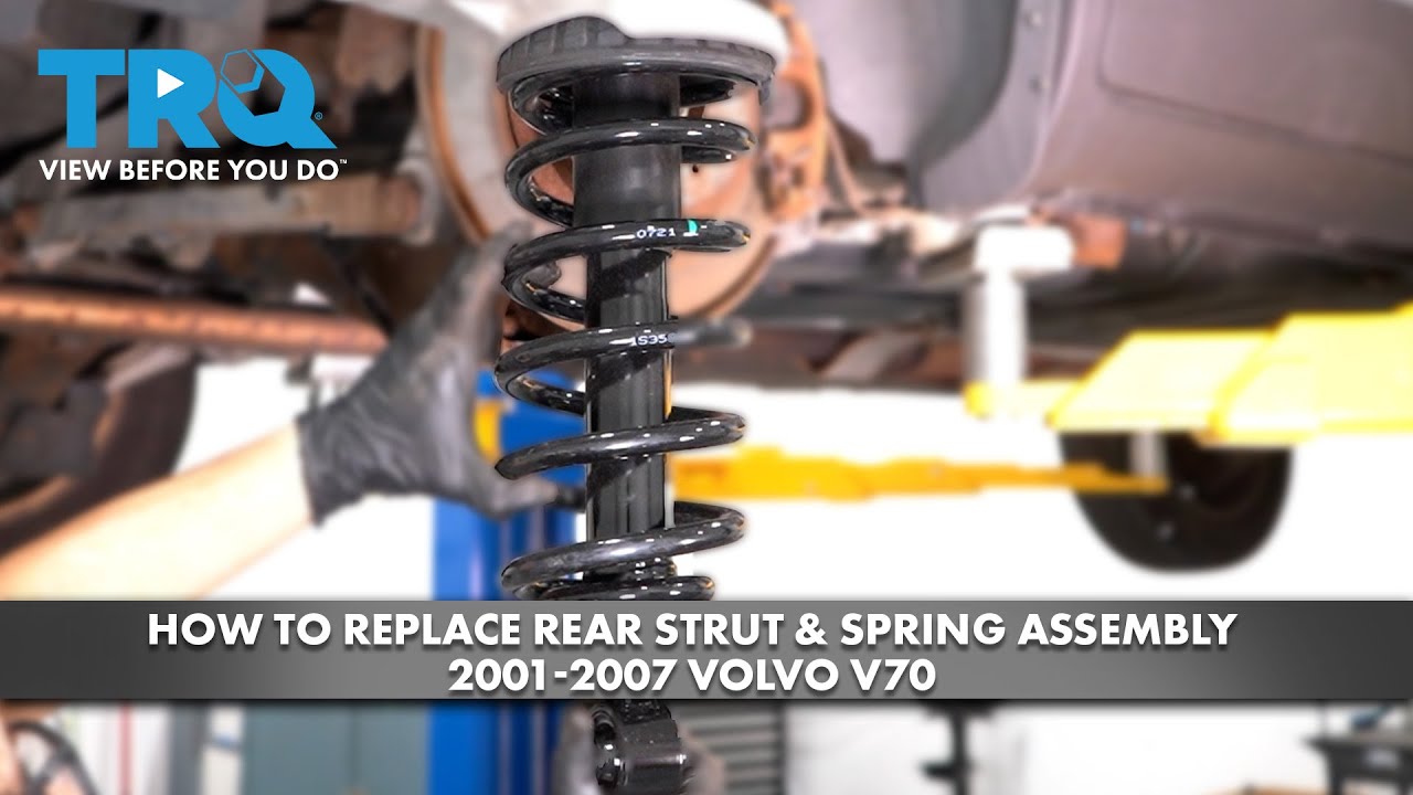 Как заменить заднюю стойку и пружину в сборе на Volvo V70 2001-2007 гг.