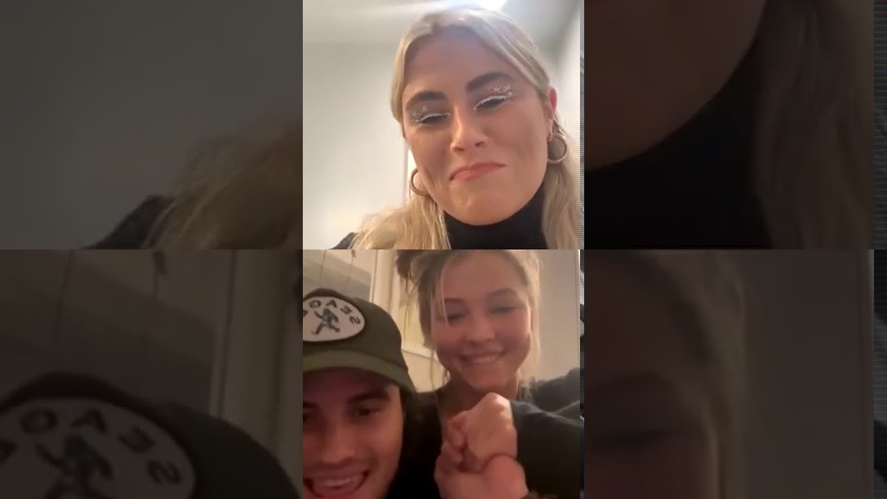 Instagram Live: Madelyn Cline, Chase Stokes and Caroline Deery, 10/12
