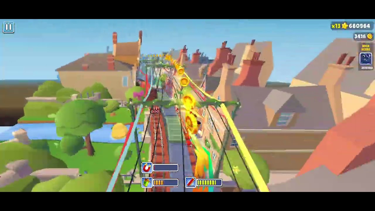Subway surfers gameplay easter Edinburgh 2 mill points Prince K and Big kahuna Stay low Smooth drift