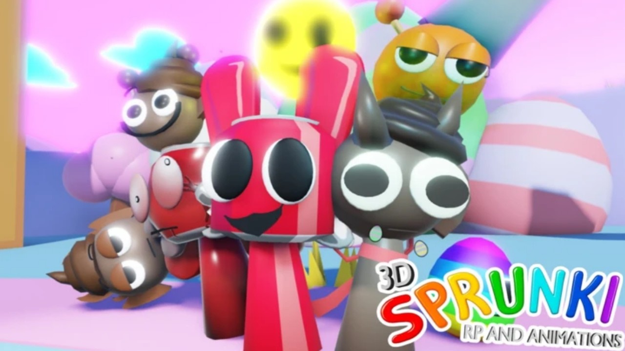 How To Find 19 Eggs And Get Easter Hunt Badges Morphs In 3D Sprunki RP And Animations [🥚EASTER🐣]