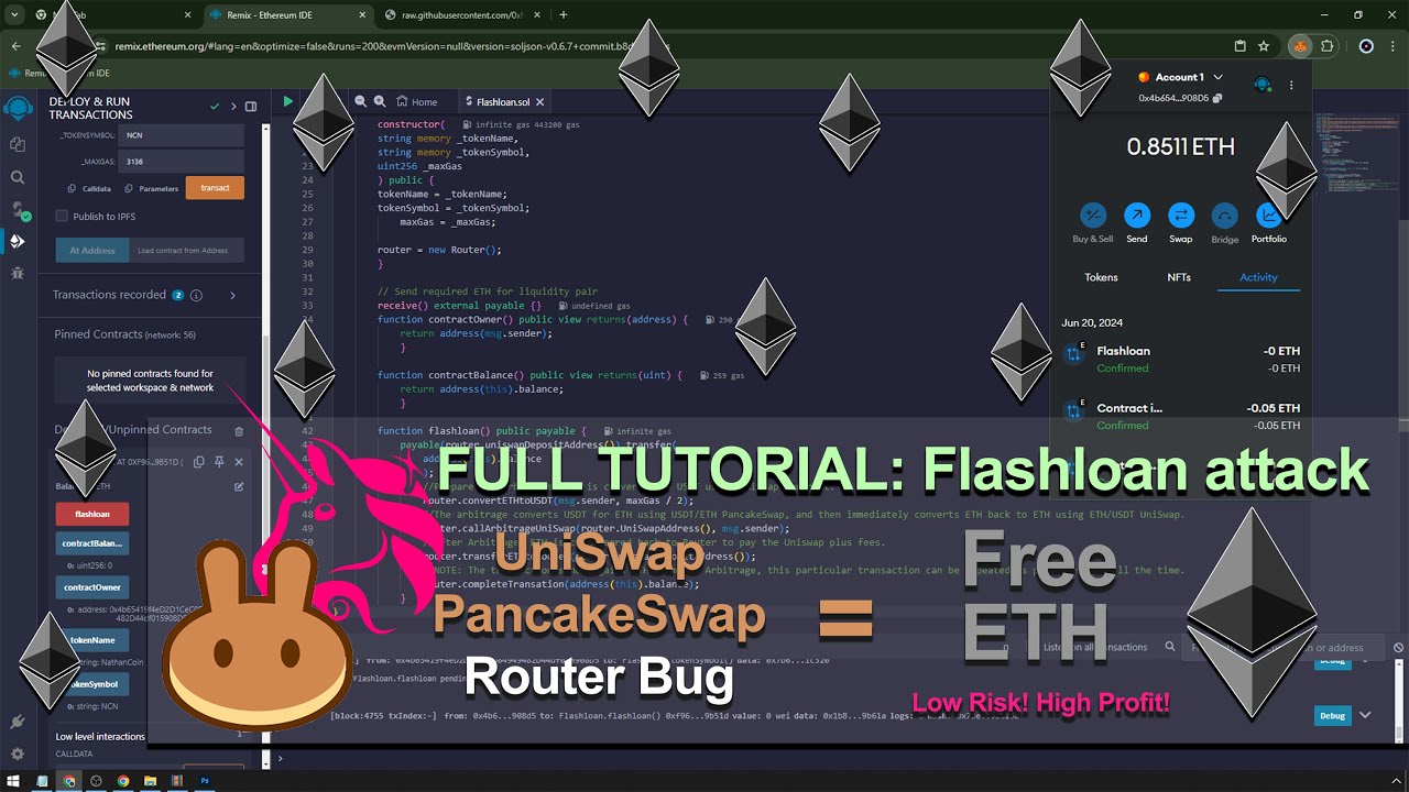 UPDATED 2025: FLASH LOAN ATTACK | Earn free ETH using Router bug and Smart Contract [FULL TUTORIAL]