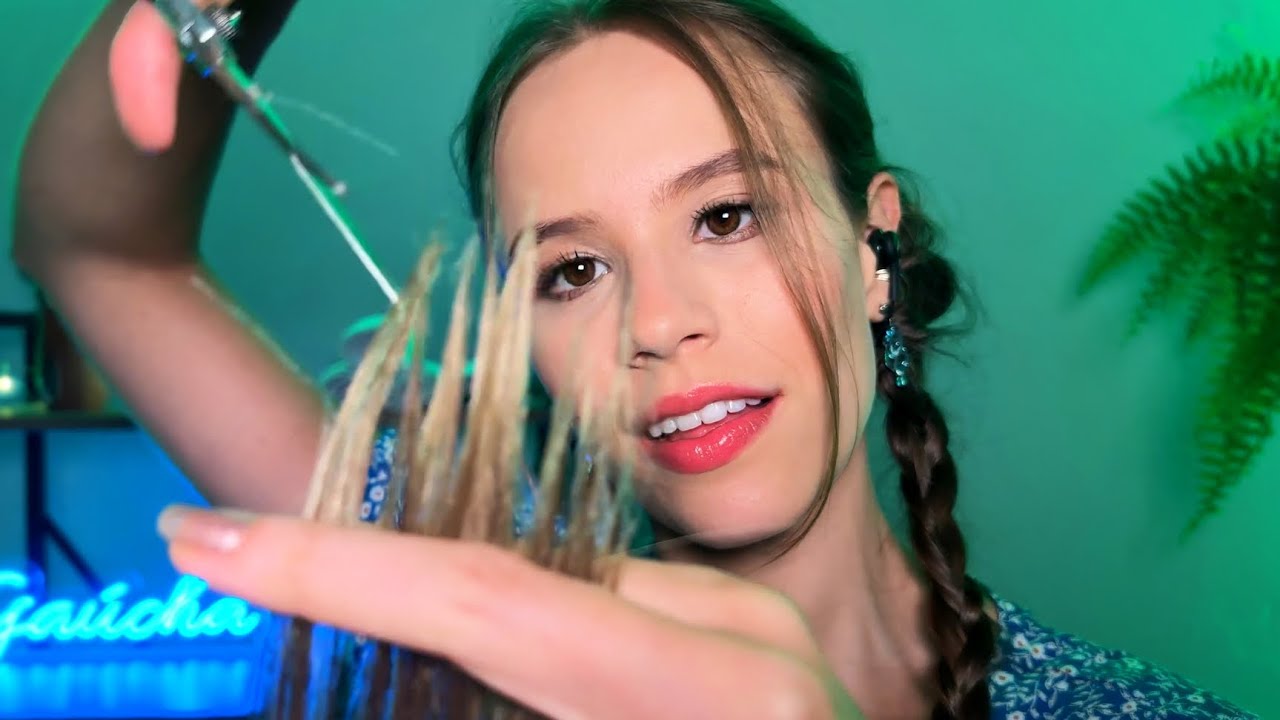 ASMR Pov: Você marcou o serviço COMPLETO no meu SALÃO de Beleza RELAXANTE (Shampoo Lavação Babyliss)