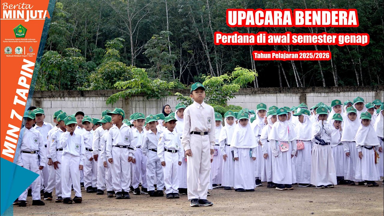 Upacara Bendera Perdana di Awal Semester Genap Tahun Pelajaran 2025/2026
