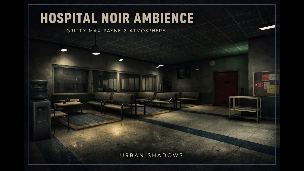 Hospital Noir Ambience — Gritty Max Payne 2 Atmosphere for Focus, Immersion & Urban Mood (1 Hour)