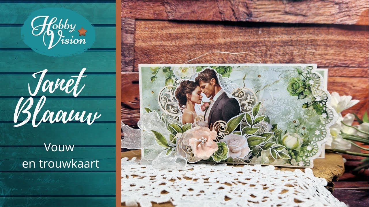 FBLive -Vouw en trouwkaart door Janet Blaauw
