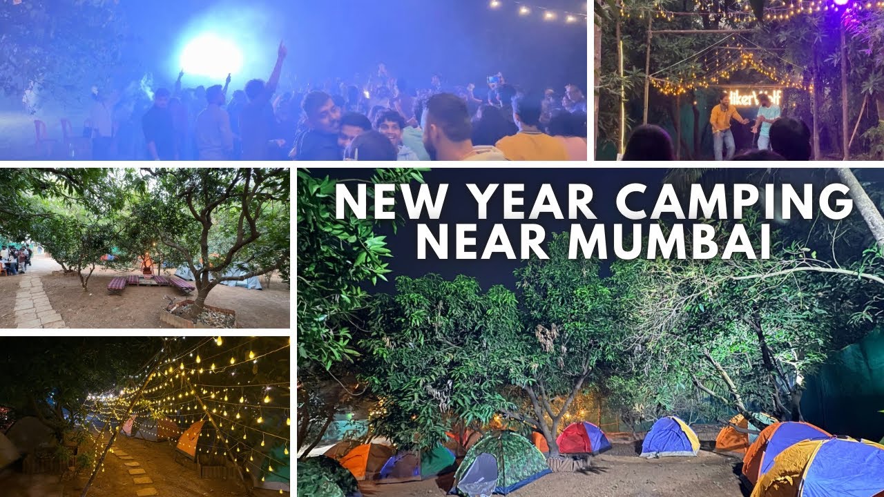 New Year Camping Party Near Mumbai 🎆 | Bonfire, Music & Crazy Vibes @Jatinbhankervlogs 