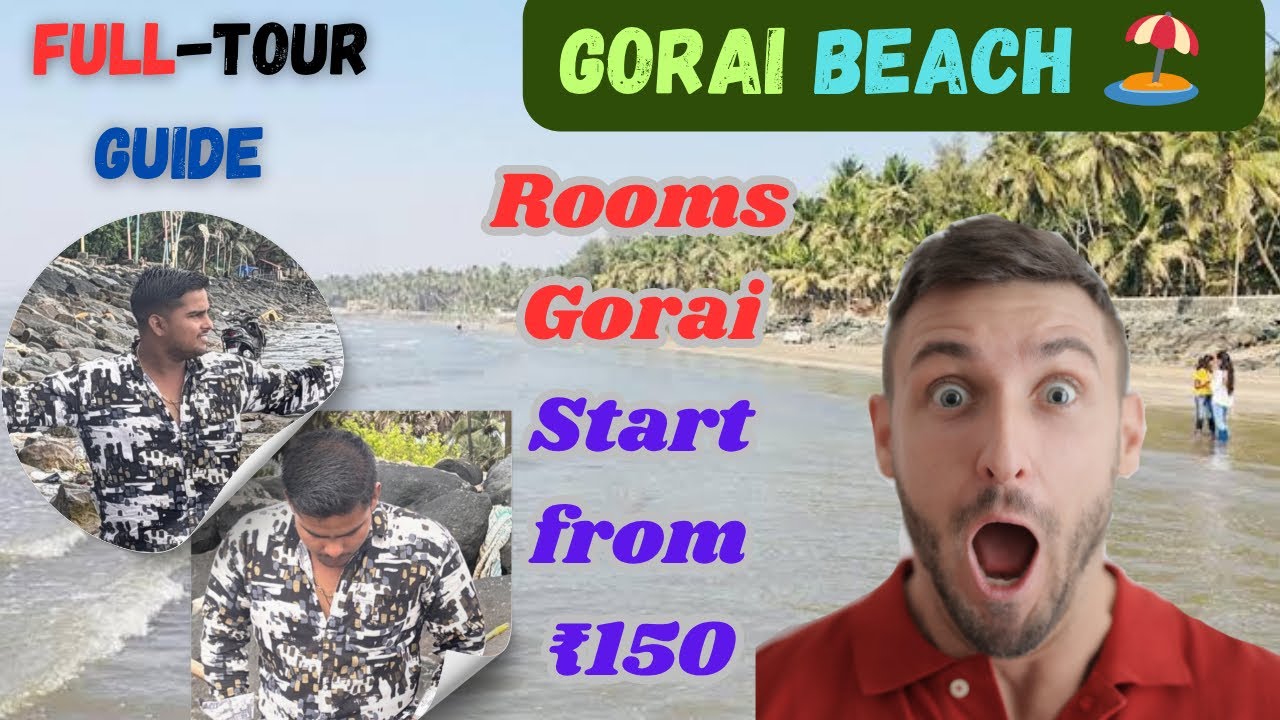 Gorai Beach Full Vlog 2025 🏖️ । Sirf ₹150-₹200 Mein Saste Rooms । Cheapest Rooms In Gorai Mumbai 