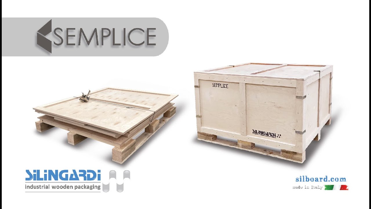 &ldquo;SEMPLICE&rdquo;, imballaggio in legno smontabile. /wooden folding packaging
