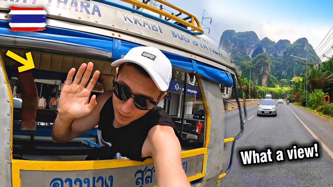 Going from Krabi Town to Ao Nang Beach for 50 bath!