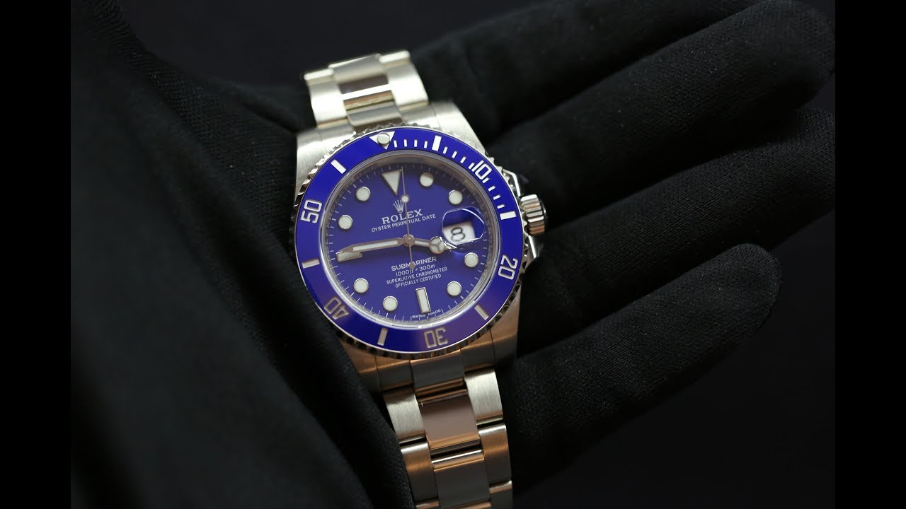 S/N 3449 Rolex Oyster Perpetual Submariner 18ct White Gold Ref: 116619LB