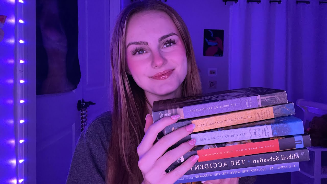 Asmr book tapping + gripping, whisper rambles, inaudible whispering, mouth sounds