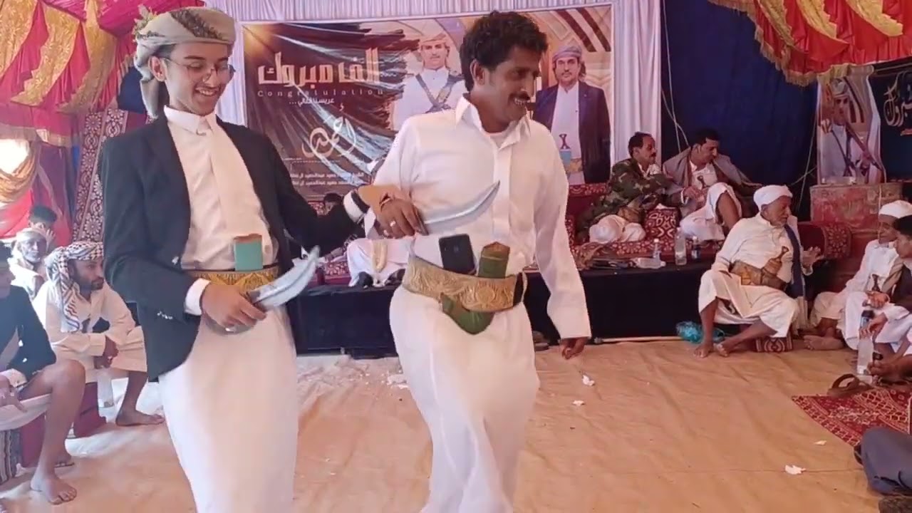 @الوالد غالب نعمان كزيح في عرس أحمد حميد عبدالحميد لطف المزحاني قرية المرجامه عزلة المزاحن