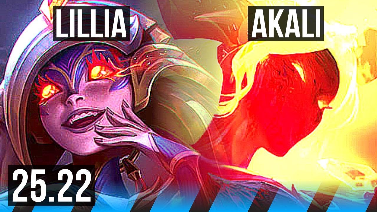 LILLIA vs AKALI (MID) | 8/2/10 | KR Diamond | 25.22