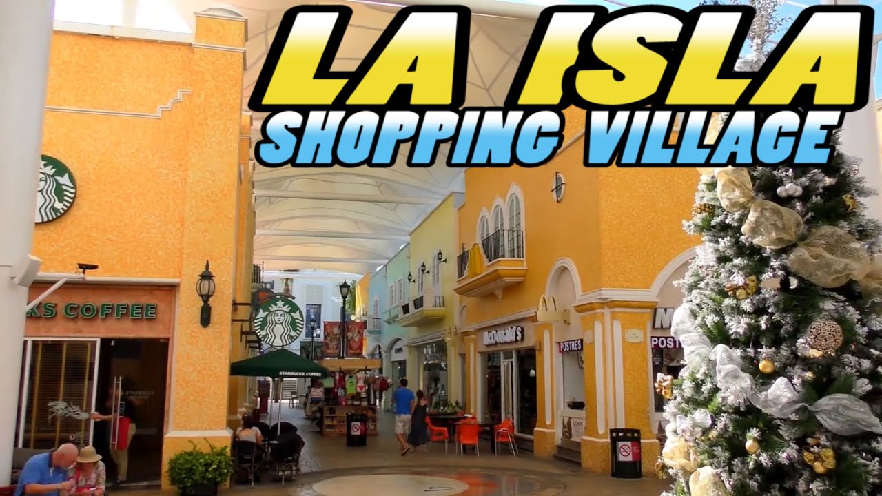 LA ISLA Shopping Village Cancun Mexico (4k)