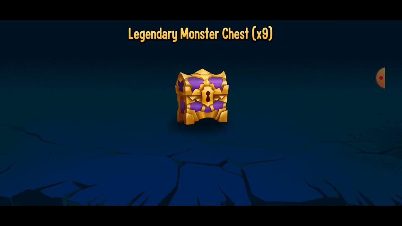 Opening 11 legendary monster chests in monster legends.