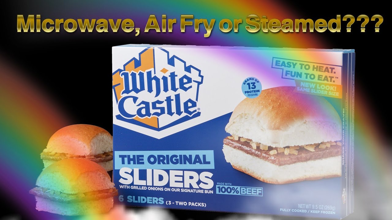 White Castle Burger Test! Microwave vs Air-fry vs Steamed