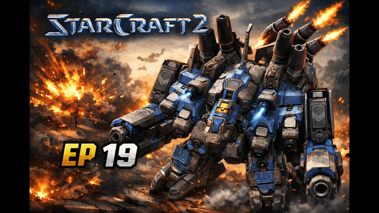 StarCraft II Terram campaign Hard mode ep 19 - The Odin almost died