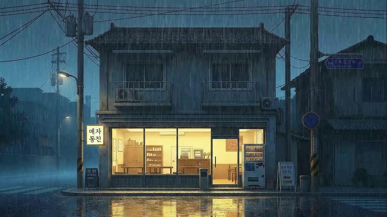 Rain Sounds plus Lofi for Long Sessions in a Quiet Korean Mood to Block Distractions 😌