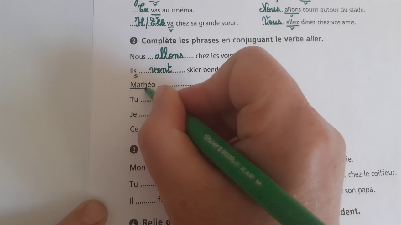 CE1 Le verbe Aller au présent