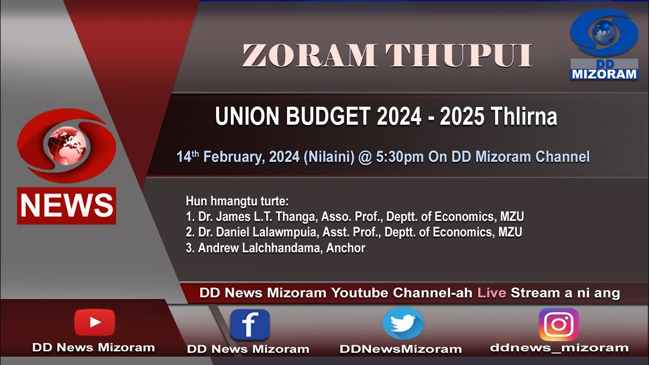 ZORAM THUPUI: Union Budget 2024 - 2025 thlirna