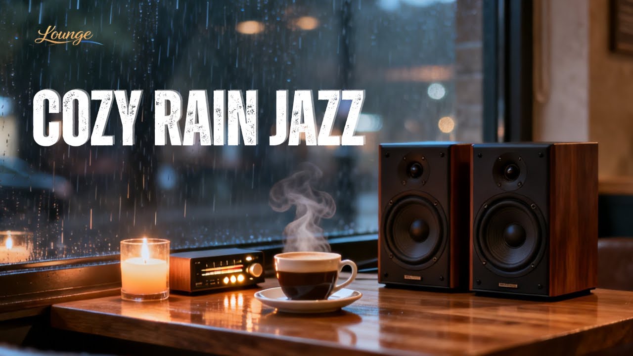 Rainy Cozy Café Jazz & R&B 🌧️ Warm Music for Relaxing Nights