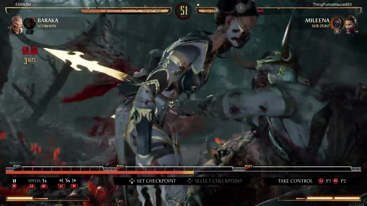 MK1 Ranked VS Mileena player