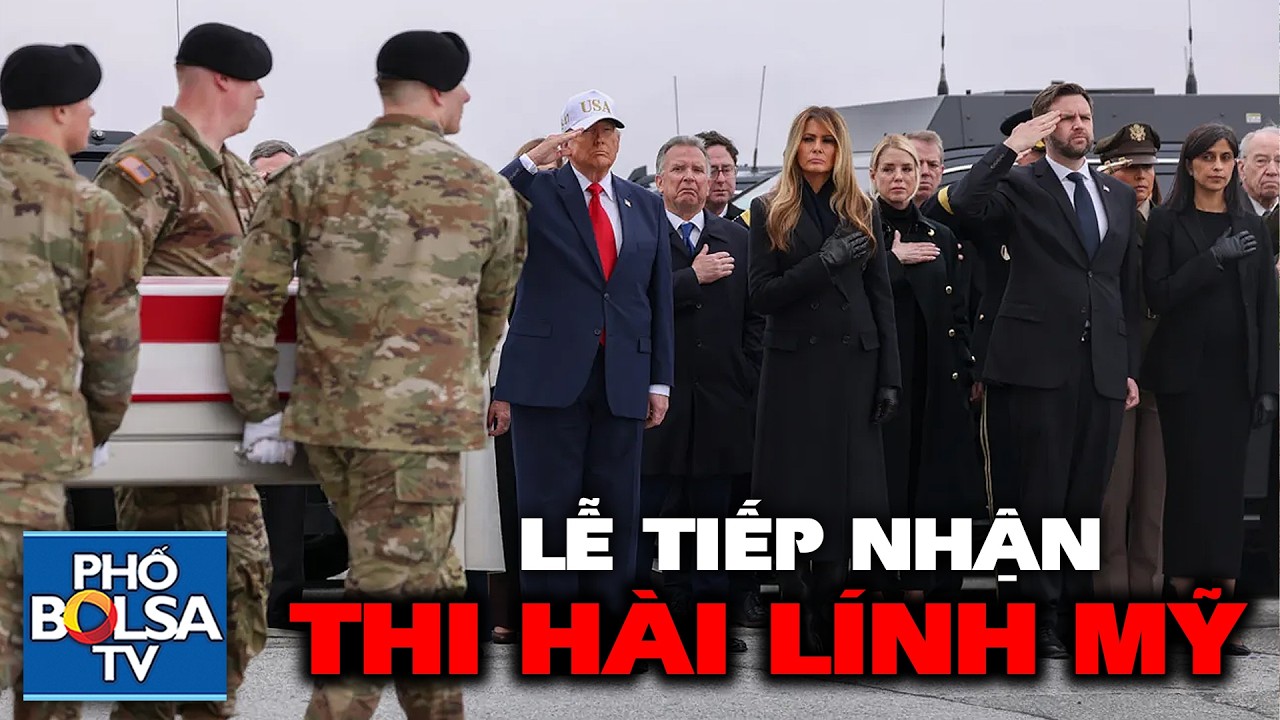Tổng thống Trump & Đệ nhất Phu nhân dự lễ tiếp nhận thi hài binh sĩ Mỹ hy sinh trong cuộc chiến Iran