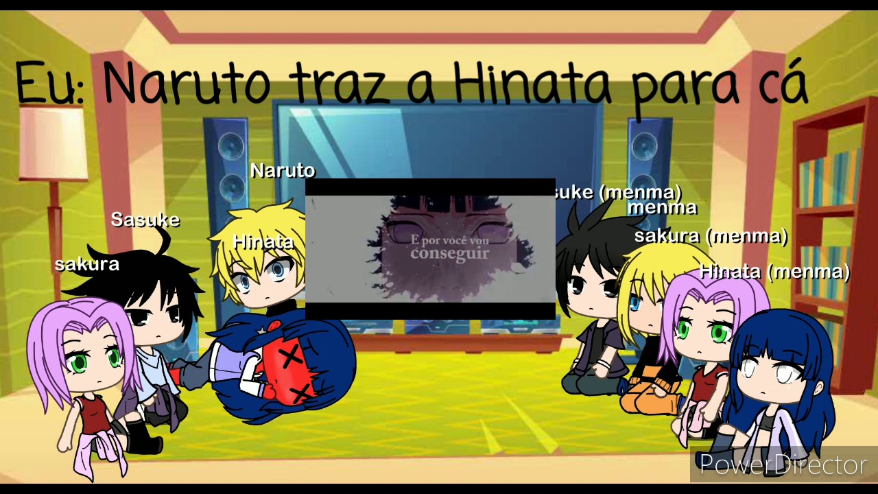 dimensão do menma e Naruto reagindo à raps da Hinata e sakura