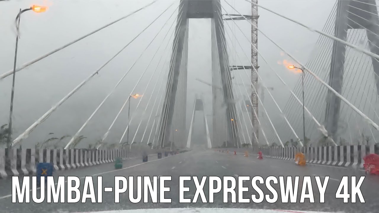 EXTREME Heavy Rain Drive on Mumbai-Pune Expressway | 4K Rain ASMR 