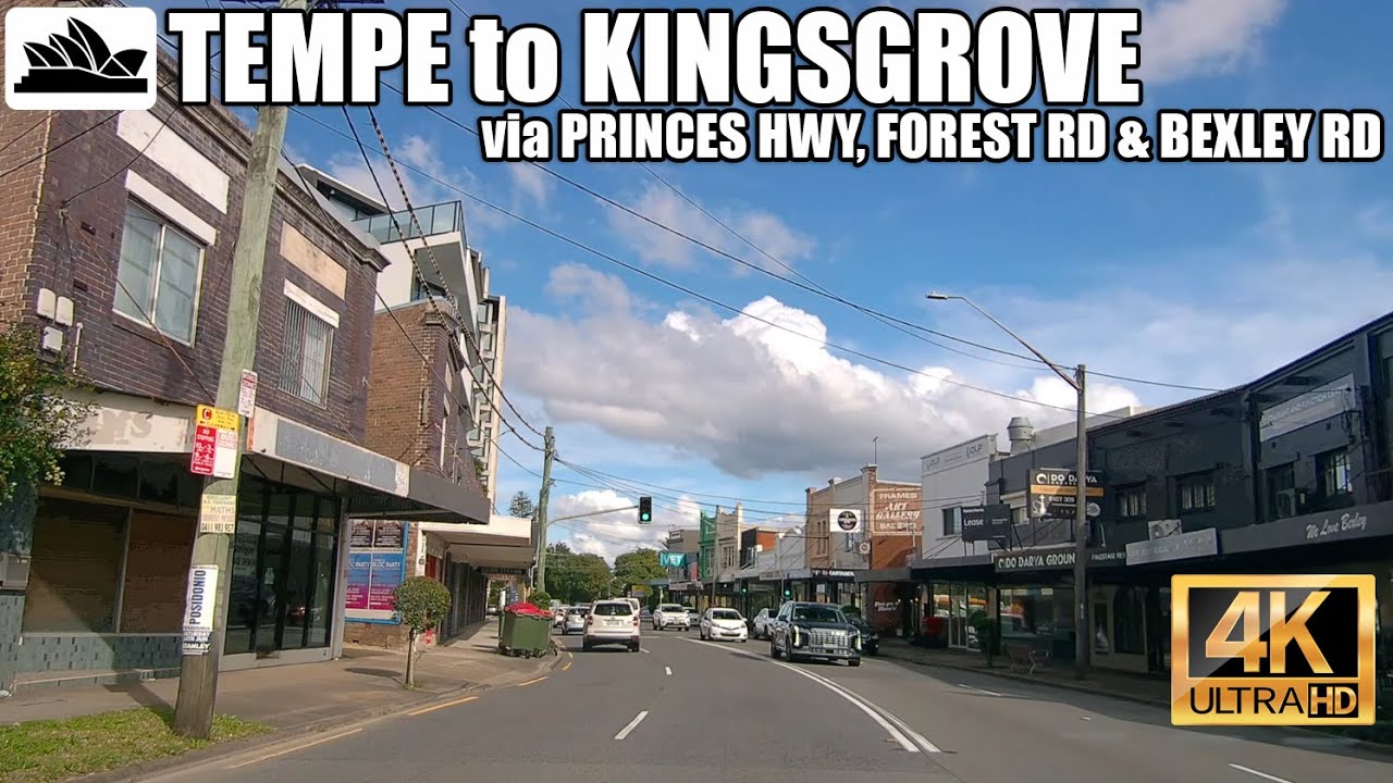 4K Sydney drive: Tempe to Kingsgrove