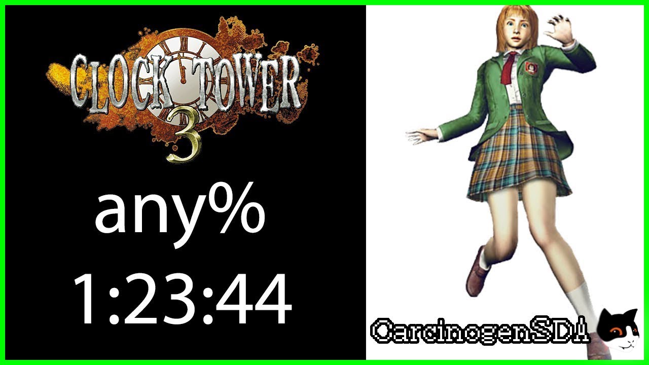 Clock Tower 3 (PS2) Speedrun - any% RTA (1:23:44 - Commentated)