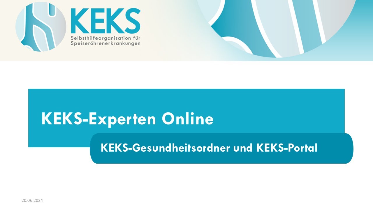 Thema Nachsorge: Informationen zum KEKS-Gesundheitsordners und KEKS-Portal