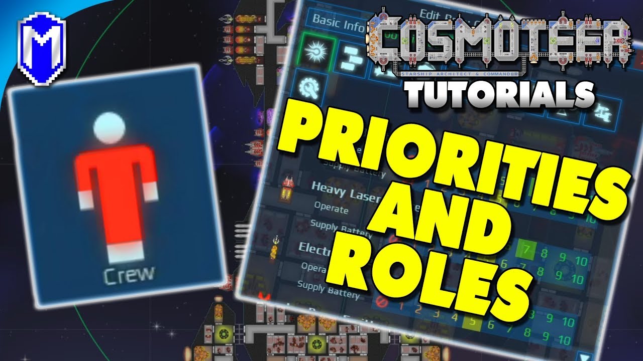 How To Setup Priorities And Roles, Assigning Your Crew Jobs - Cosmoteer Tutorial