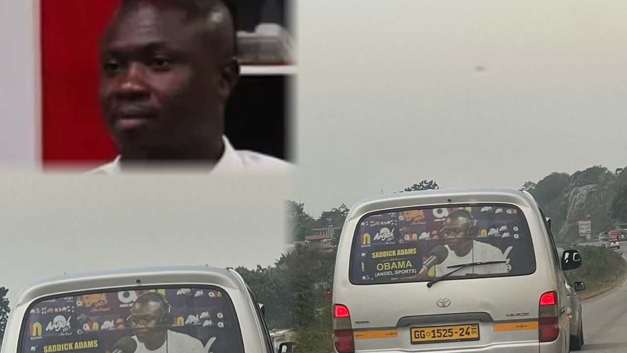 Saddick Adams Close To Tears As Trotro Driver Explains Why He Branded His Car With His Photo