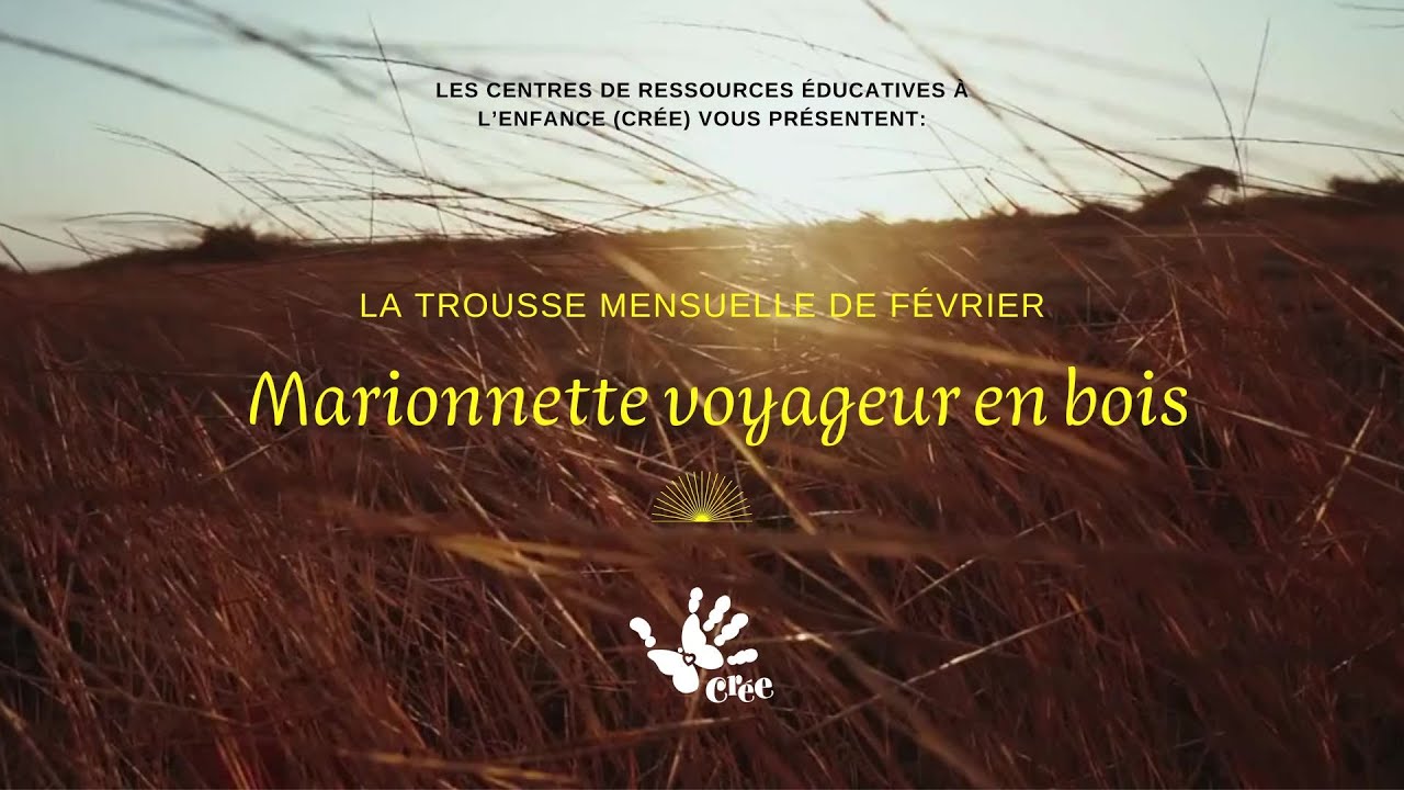 Trousses marionnette Voyageur en bois
