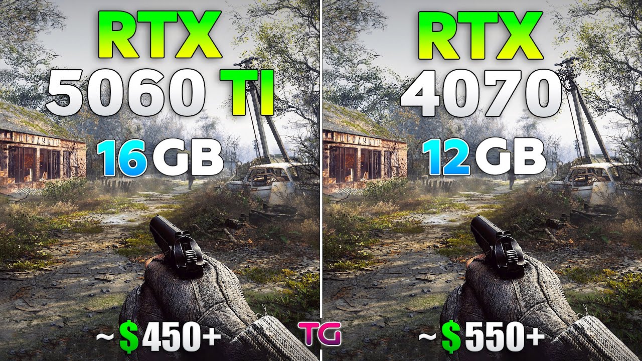 RTX 5060 Ti vs RTX 4070 - Test in 10 Games