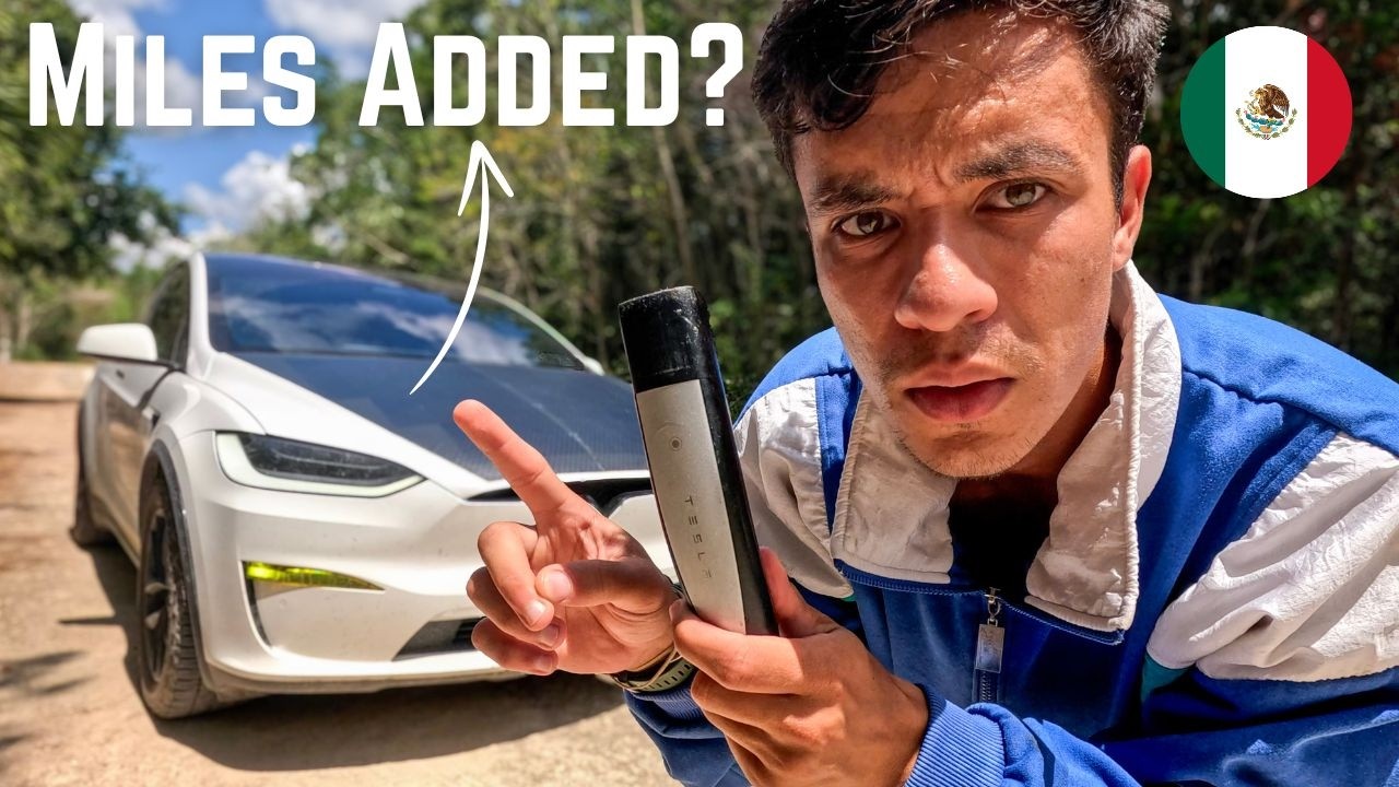 EMERGENCY Solar Charging My Tesla in the Mexican Jungle