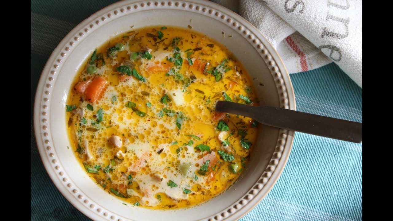 Chicken Ragout Soup with Tarragon (T&aacute;rkonyos Csirkeragu Leves) - by Kitchen Paprikash