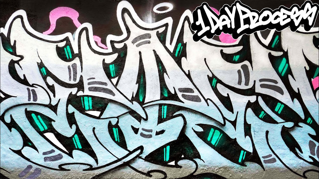 Round WILDSTYLE GRAFFITI | Sticker Concept Wall