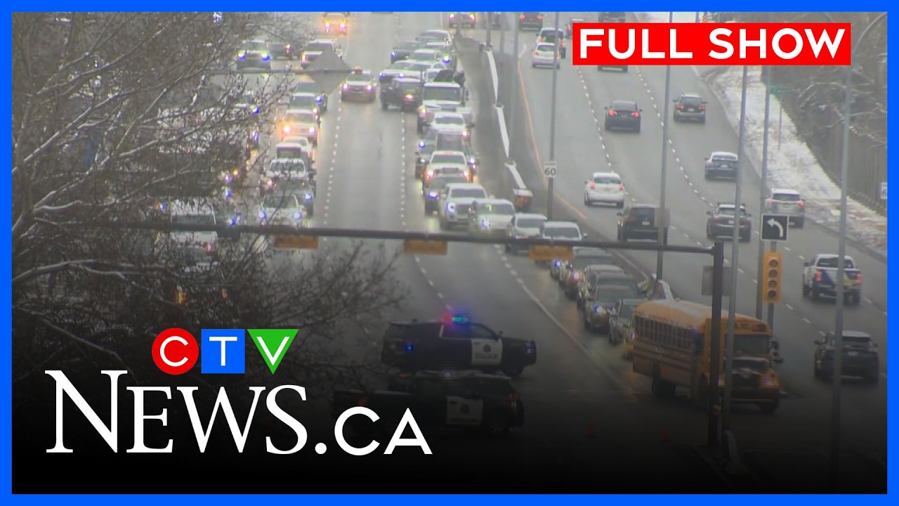 Серьезная авария: автомобиль упал на дорогу | CTV News Calgary, 5 часов вечера, 6 апреля 2026 года