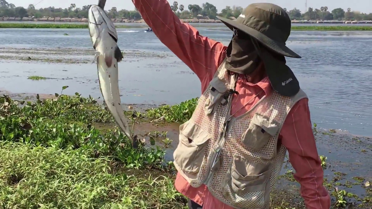 Khmer Fishing activities in the cambodia at, takeo province